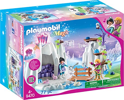 PLAYMOBIL Magic Búsqueda del Diamante de Cristal con Cristal luminoso, A partir de 4 años (9470)