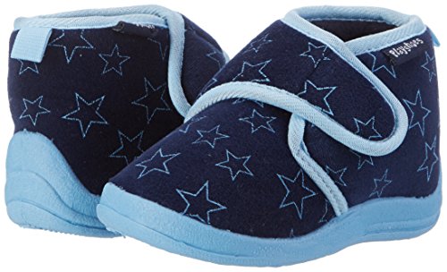 Playshoes Zapatillas Pastello, Pantuflas Unisex Niños, Azul (Marine 11), 24/25 EU