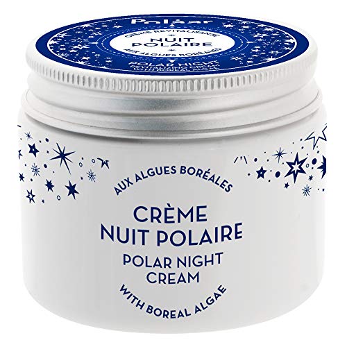 Polaar - Crema de noche polar revitalizante con algas boreales - 50 ml - Tratamiento hidratante facial - Antienvejecimiento, alisado, regenerador, desintoxicante - Todo tipo de pieles - Activo natural