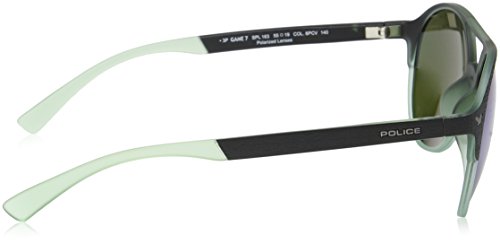 Police SPL163556PCV Gafas de sol, Negro, 55 Unisex