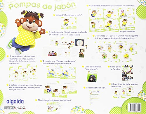 Pompas de jabón 3 años. Proyecto Educación Infantil 2º Ciclo [lote de 3 libros, uno para cada trimestre] - 9788490670002