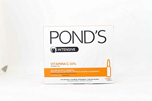 Ponds Ampollas faciales Vitamina C 12 Unidades 24 ml, Naranja