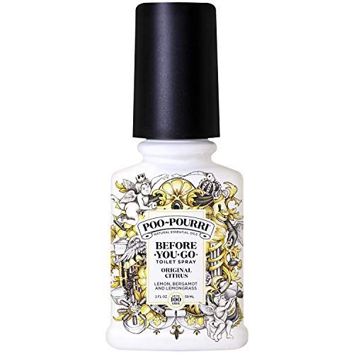 Poo Pourri el perfume para inodoro "before-you-go", 59 ml, el único spray de inodoro 100% natural de aceites esenciales, original Citrus