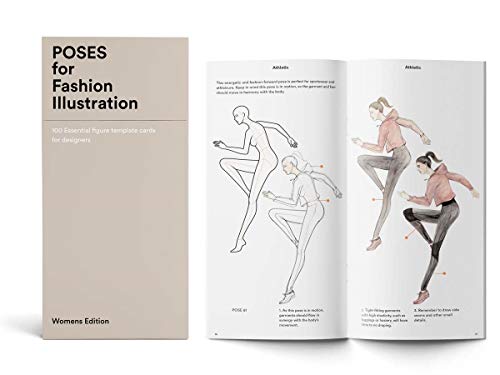 Poses for Fashion Illustration (Card Box): 100 essential figure template cards for designers