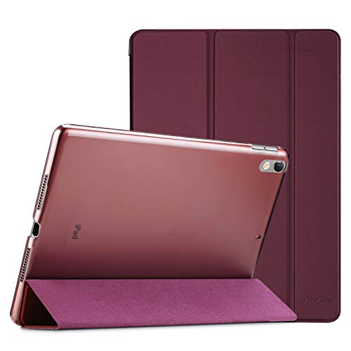 ProCase Funda 10,5” iPad Pro 2017/iPad Air 2019, Estuche Inteligente Ultra Delgada Ligera con Soporte Reverso Translúcido Esmerilado para iPad Air 3.ª Generación/iPad Pro 10.5 Pulgadas -Vino