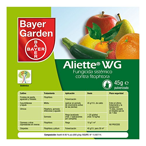 Protect Garden Aliete WG Fungicida sistémico, Verde, 45 gramos