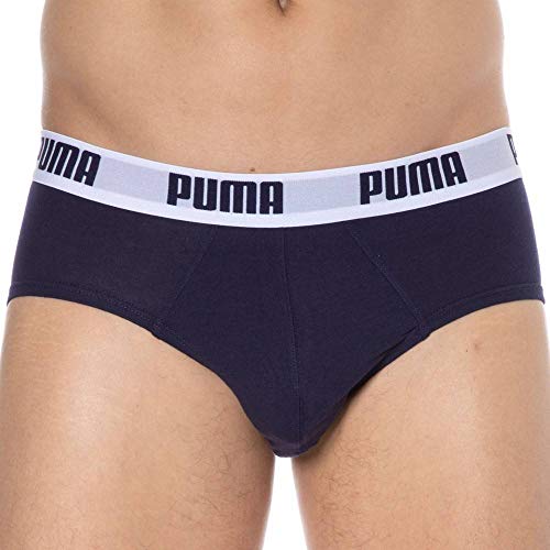 Puma Basic Brief 2P - Calzoncillos para hombre, color azul, talla S