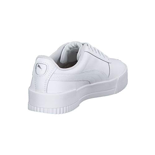 PUMA Carina L, Zapatillas para Mujer, Blanco White White Silver, 38 EU