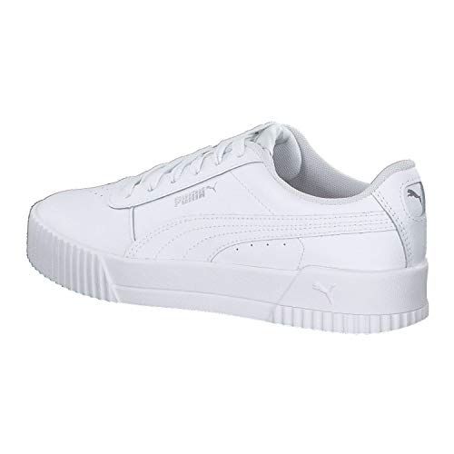 PUMA Carina L, Zapatillas para Mujer, Blanco White White Silver, 39 EU