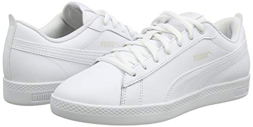 PUMA Smash WNS V2 L, Zapatillas para Mujer, Blanco White White, 38 EU