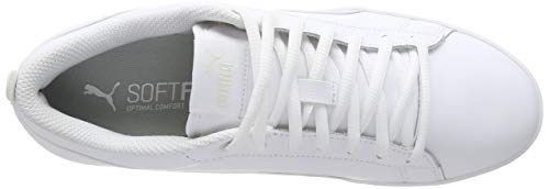 PUMA Smash WNS V2 L, Zapatillas para Mujer, Blanco White White, 39 EU