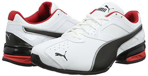 PUMA Tazon 6 FM, Zapatillas para Correr de Carretera para Hombre, Blanco White Black Silver, 46 EU