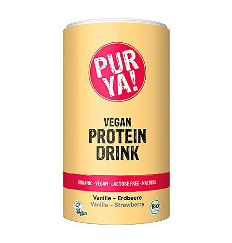 Purya Proteína Vegetal Bio en Polvo con Vainilla y Fresa - 550 gr