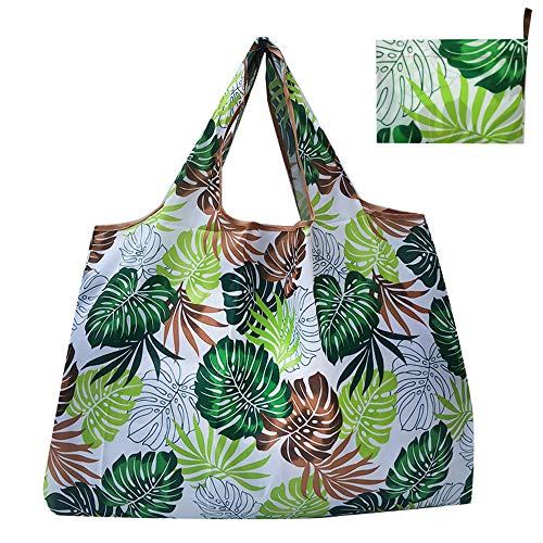 QYYL Bolsas de Compras Ecológicas, Bolsa Compra Plegable,Bolsas de Mano, Ligero Bolsas de Supermercado Bolsas de Compras Reutilizables de Frutas y Verduras (52x66cm) (L)