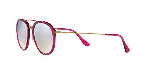 Ray-Ban 0RB4253 62359U 53 Gafas de sol, Violeta-Rojo/Bronce-Cobre/Plata Degradada (Shiny Fuxia), Unisex