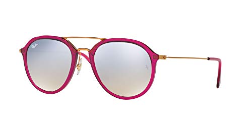 Ray-Ban 0RB4253 62359U 53 Gafas de sol, Violeta-Rojo/Bronce-Cobre/Plata Degradada (Shiny Fuxia), Unisex