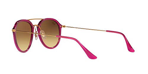 Ray-Ban 0RB4253 62359U 53 Gafas de sol, Violeta-Rojo/Bronce-Cobre/Plata Degradada (Shiny Fuxia), Unisex