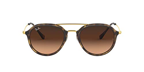 Ray-Ban 4253 Gafas de sol, Habana/Oro/Rosa/Marrón Degradada (Havana), 53 Unisex-Adulto