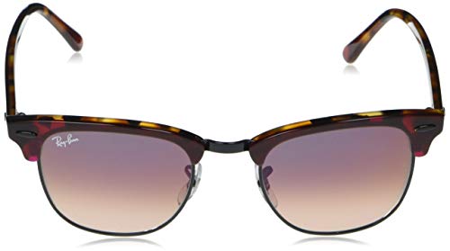 Ray-Ban Clubmaster Gafas de lectura, Top Trasp Red On Havana Orange, 49 Unisex Adulto