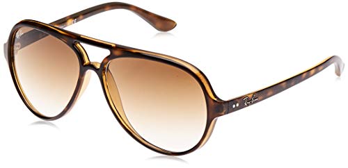 Ray-Ban - Gafas de sol Aviador Cats 5000, Brown (710/51 Light Havana)