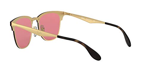 Ray-Ban Junior 0RB3576N 043/E4 41 Gafas de sol, Brushed Gold/Pink Mirror Pink, Unisex-Adulto