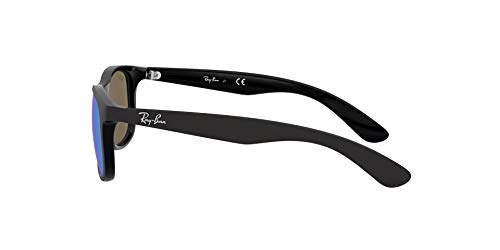 Ray-Ban JUNIOR 9062s Gafas de sol, Matte Black on Black, 48 Unisex-Niño