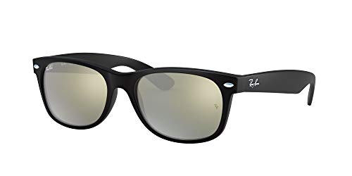 Ray-Ban New Wayfarer 622/30 Gafas de sol, Rubber Black, 55 para Hombre