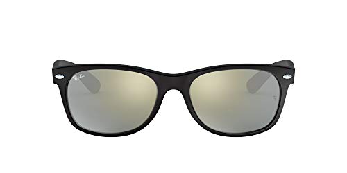 Ray-Ban New Wayfarer 622/30 Gafas de sol, Rubber Black, 55 para Hombre