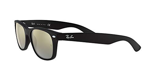 Ray-Ban New Wayfarer 622/30 Gafas de sol, Rubber Black, 55 para Hombre