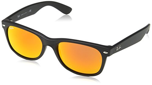 Ray-Ban New Wayfarer 622/69 Gafas de sol, Rubber Black, 55 para Hombre