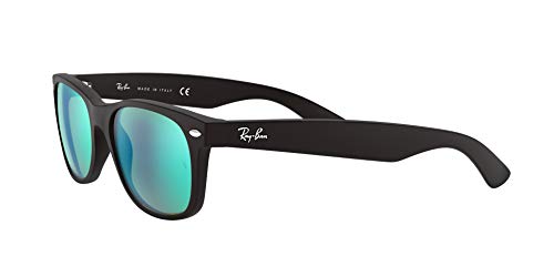 Ray-Ban New Wayfarer Gafas de Sol, Rubber Black, 55 para Hombre