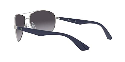 Ray-Ban Rb 3526 Gafas de sol, Matte Silver, 63 para Hombre