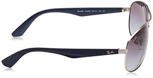 Ray-Ban Rb 3526 Gafas de sol, Matte Silver, 63 para Hombre