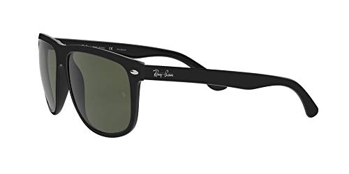 Rayban - Gafas de sol Rectangulares Rb4147 para hombre, Black Frame/ Crystal Green Lens