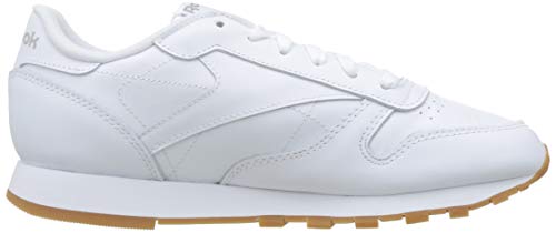 Reebok Classic Leather Zapatillas, Mujer, Blanco (Int-White / Gum), 37.5 EU