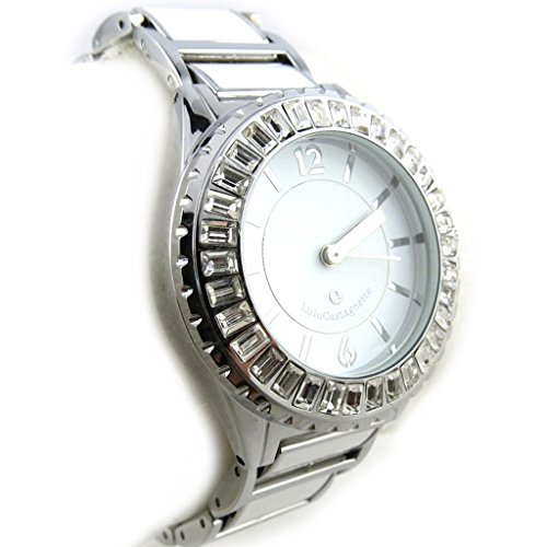 Reloj de pulsera 'french touch' 'Lulu Castagnette'blanco plateado.