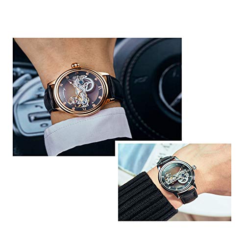 Reloj Esqueleto Hombre Automático Tourbillon Reloj mecánico Impermeable Luminoso Marca Reloj relogio Masculino