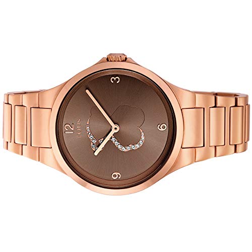 Reloj tous Motion de acero IP rosado con cristales transparentes