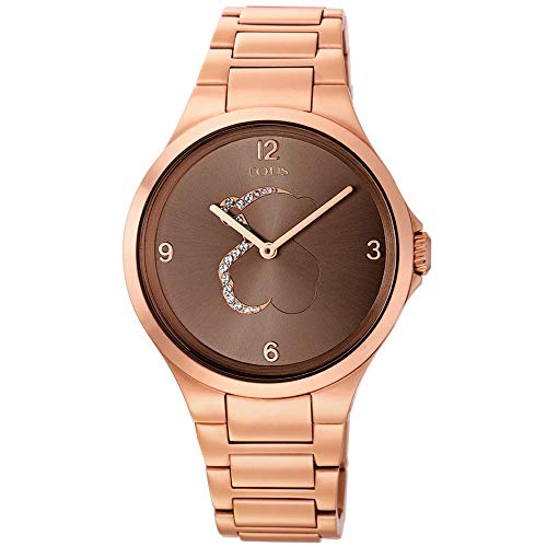 Reloj tous Motion de acero IP rosado con cristales transparentes