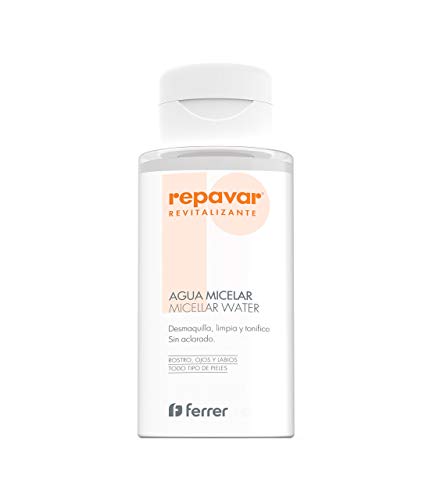 Repavar Revitalizante Agua Micelar, Desmaquilla, limpia y tonifica. 300 Ml