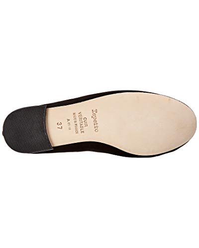 Repetto Cendrillon-Suede Cuero para mujer, Negro (Negro GamuzaBlack Suede)), 37 EU