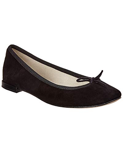 Repetto Cendrillon-Suede Cuero para mujer, Negro (Negro GamuzaBlack Suede)), 37 EU