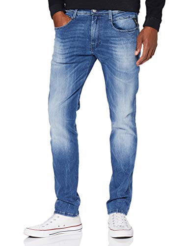 REPLAY Anbass Vaqueros Slim, Azul (Light Blue 10), W28/L32 (Talla del Fabricante: 28) para Hombre