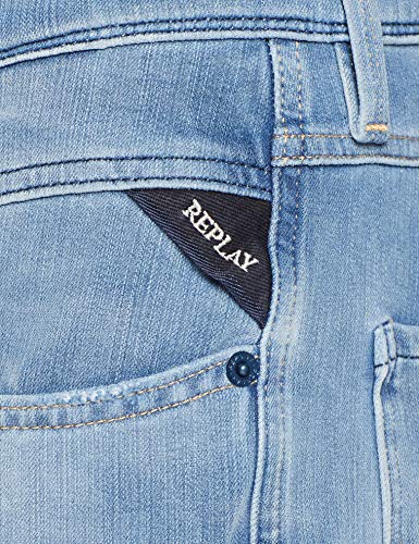 REPLAY Anbass Vaqueros Slim, Azul (Light Blue 10), W29/L34 (Talla del Fabricante: 29) para Hombre