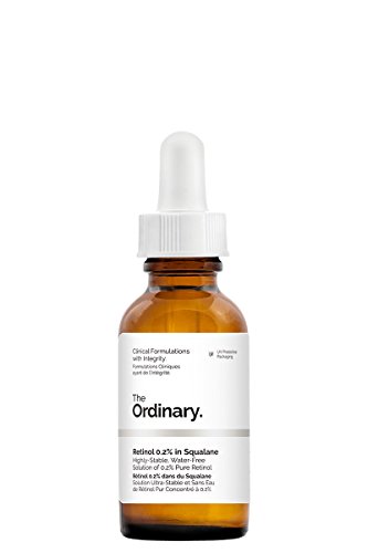 Retinol al 0,2 % en escualano, de The Ordinary- 30 ml, reduce la apariencia de las líneas finas, del daño de la luz y el envejecimiento general de la piel