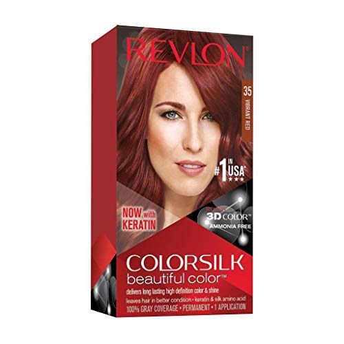 Revlon ColorSilk Tinte de Cabello Permanente Tono #35 Rojo Vibrante