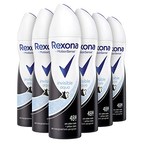 Rexona Desodorante en spray invisible Aqua antitranspirante, 150 ml