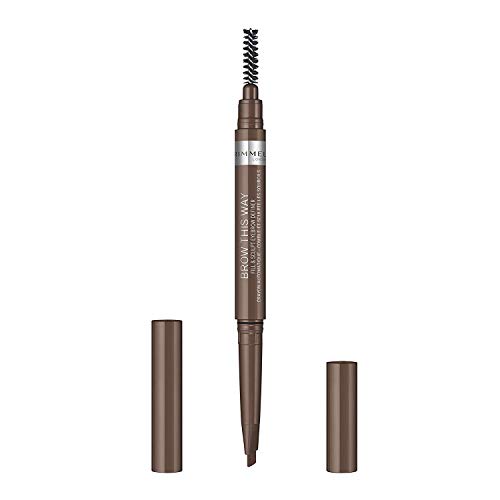 Rimmel London Brow This Way Fill & Sculpt Lápiz de Cejas, Tono 2 Medium Brown - 10 gr