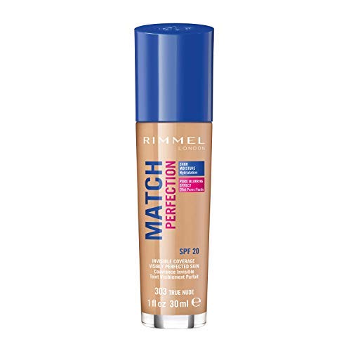 Rimmel London Match Perfection Foundation Base de Maquillaje Tono 303 True Nude - 123 gr