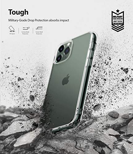 Ringke Fusion Diseñado para Funda iPhone 11 Pro, Espalda Transparente Prevención de Golpes Parachoque TPU Carcasa iPhone 11 Pro 5.8 Pulgadas (2019) - Transparente